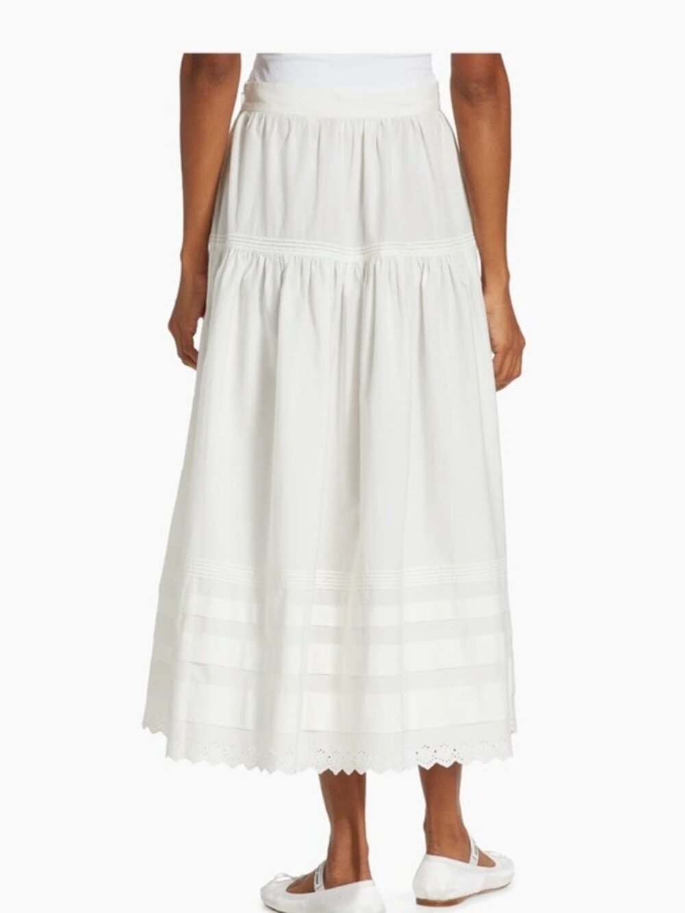 Doen White Tiered Maxi Skirt - Picture 11 of 13